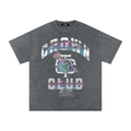 CROWN CLUB Washed Cotton T-Shirt